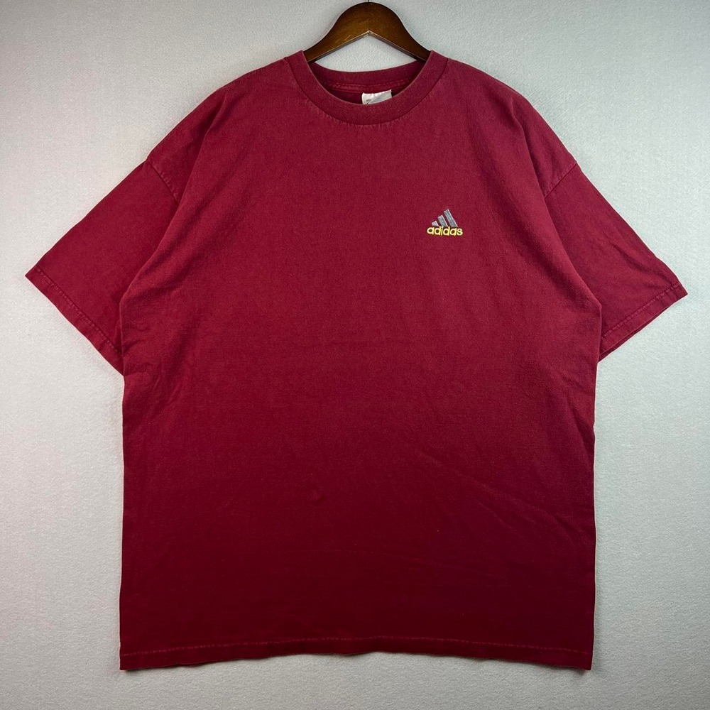 Vintage Adidas Red Tee Shirt XXL